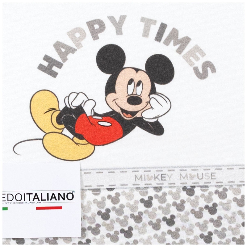 Mickey Happy Times - Cot Bed Sheet Set Disney EL0238BG