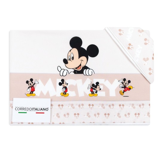 Mickey Mouse - Set lenzuola culletta e carrozzina Disney EC0241PA