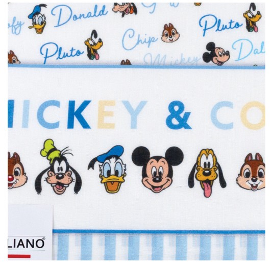 Mickey Mouse Crib Cradle Sheet Set EC0242AZ 2