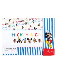 Mickey Mouse & Co Crib Cradle Sheet Set EC0242BLT