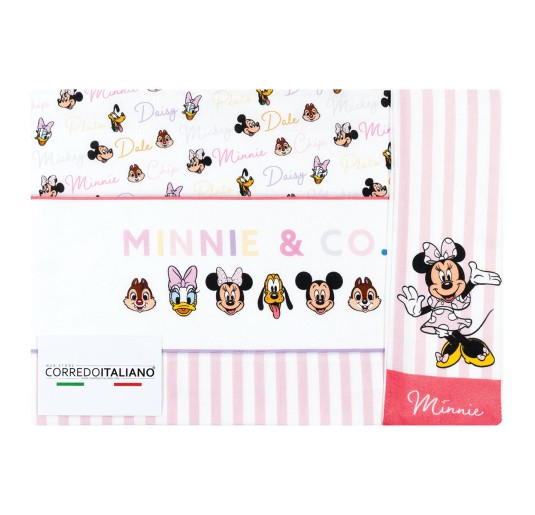 Minnie & Co. - Cot Bed Sheet Set Disney EL0334RR