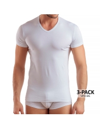 3 T-shirt pure cotton V-neck Enrico Coveri Underwear ET1101