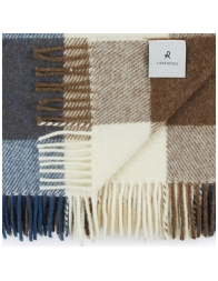 Adamello Check – Pure Wool Blanket by Lanerossi