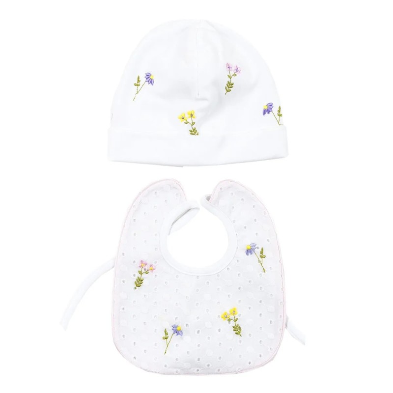 Hat with bib set cotton by Teneri & Belli TR356