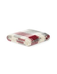 Adamello Check – Pure Wool Blanket with Fringes by Lanerossi