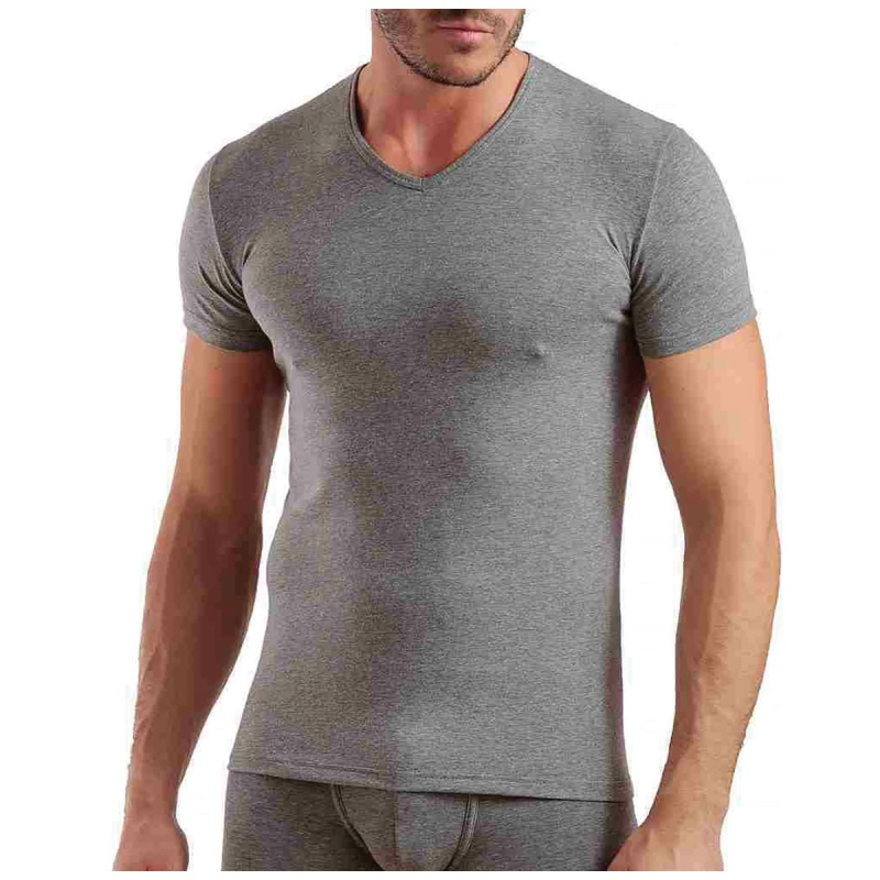3 T-shirt pure cotton V-neck Enrico...