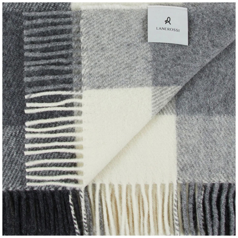 Adamello Check – Pure Wool Blanket...