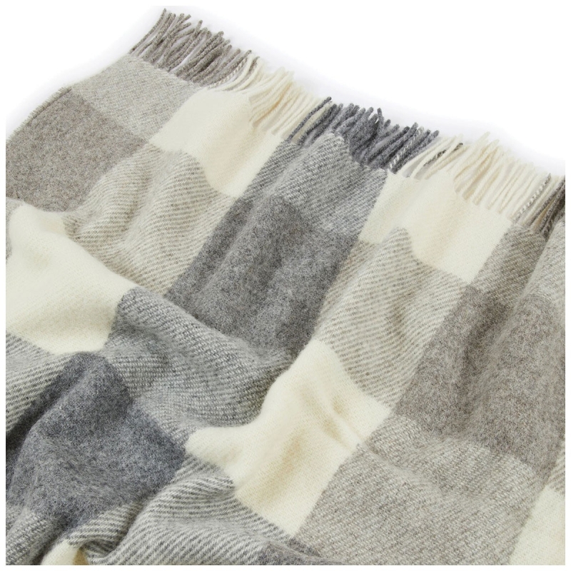 Adamello Check – Pure Wool Blanket...