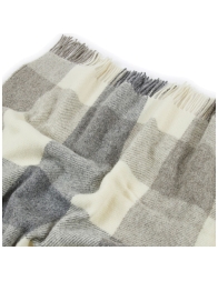 Adamello Check – Pure Wool Blanket with Fringes by Lanerossi – Various Sizes