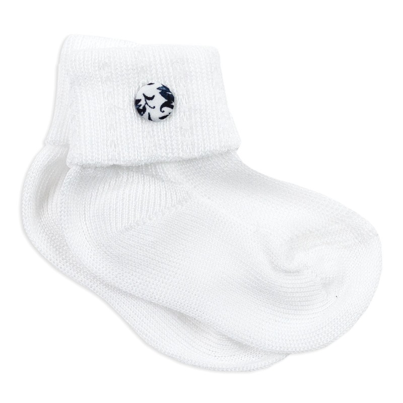 Calzini in puro cotone con bottoncino CI4107T