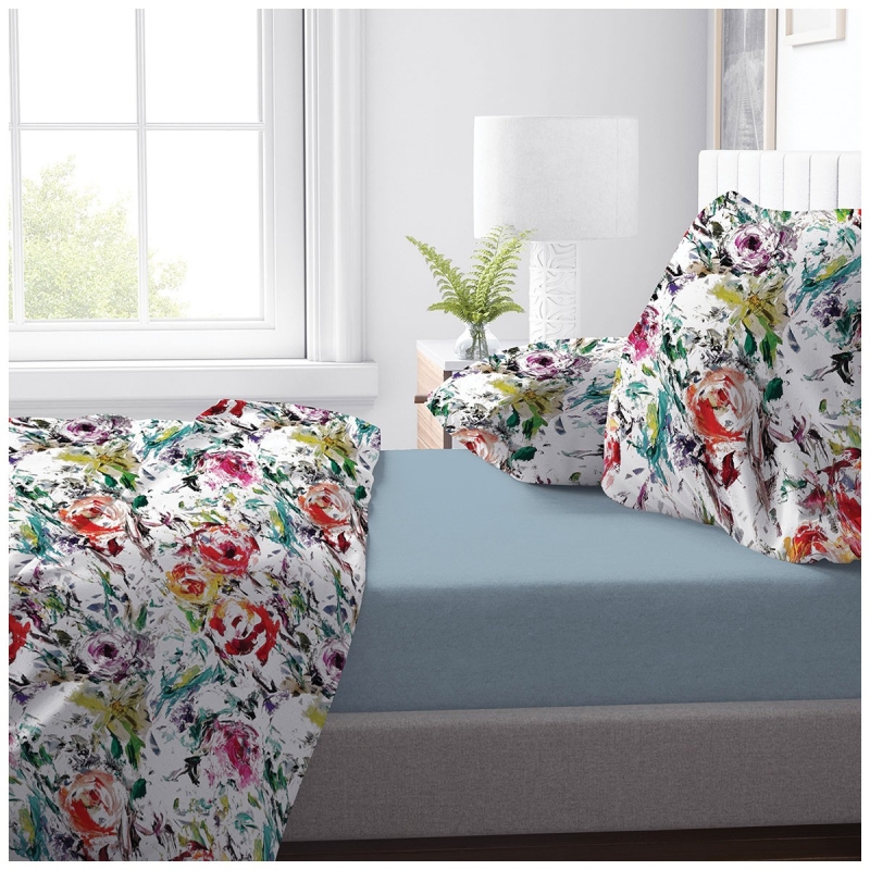 Monet - Completo Lenzuola Copriletto Matrimoniale | Corredo Italiano®