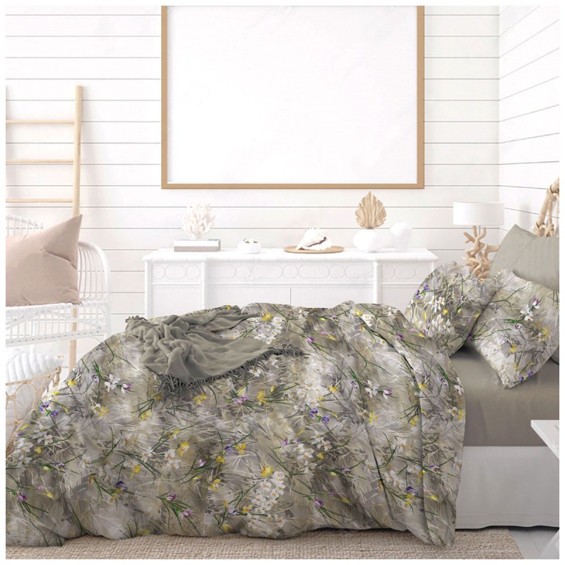 Lea – Digital Print Double Bed Sheet Set by Tessitura di Arconate