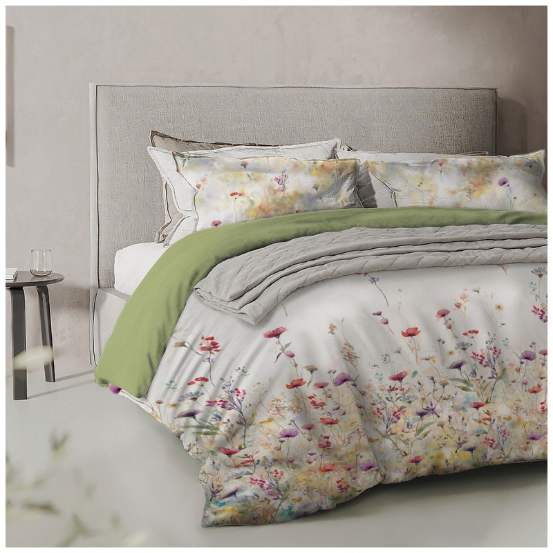 Spring Color – Digital Print Double Bed Sheet Set by Tessitura di Arconate