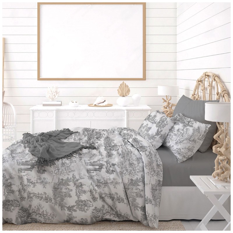 Toile de Jouy - completo lenzuola... Toile de Jouy - completo lenzuola...