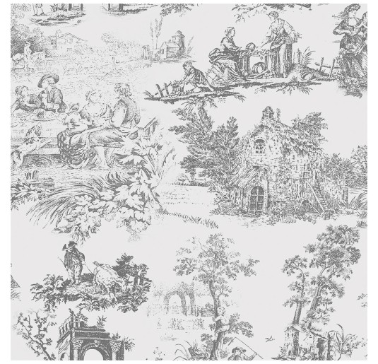 Toile de Jouy – Digital Print Double Bed Sheet Set by... 2
