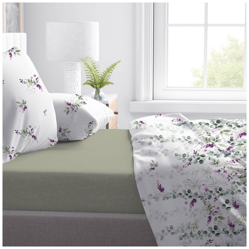Watercolor – Digital Print Double Bed Sheet Set by Tessitura di Arconate