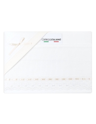 Cot crib Bedding Set with Embroiderable Aida Fabric