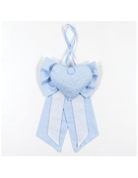 Fiocco nascita con tela aida da ricamare CI135AZ