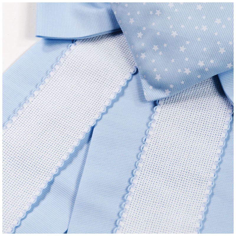 Fiocco nascita con tela aida da...