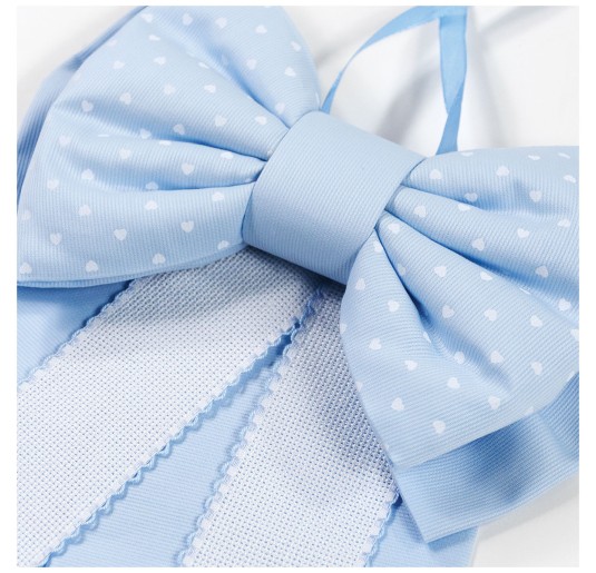 Fiocco nascita con tela aida da ricamare 150AZ 2