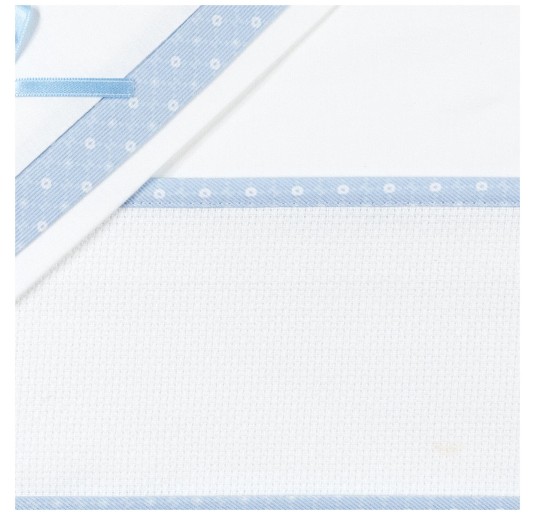 Cot crib sheet set aida canvas to embroider CI14AI03PQAZ 2