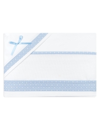 Cot crib sheet set aida canvas to embroider CI14AI03PQAZ