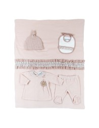 Velour Coming Home Set for Baby Girl by Le Chicche