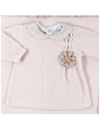 Velour Coming Home Set for Baby Girl by Le Chicche | Corredo Italiano®