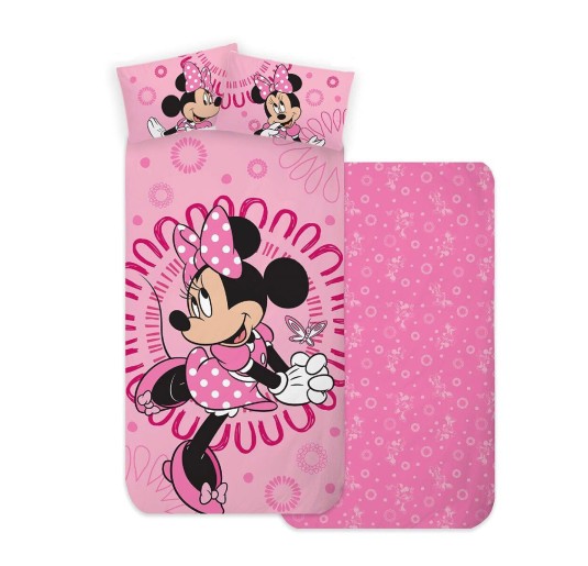 Minnie Fuxia - set lenzuola 1 posto cotone Disney 524897 2