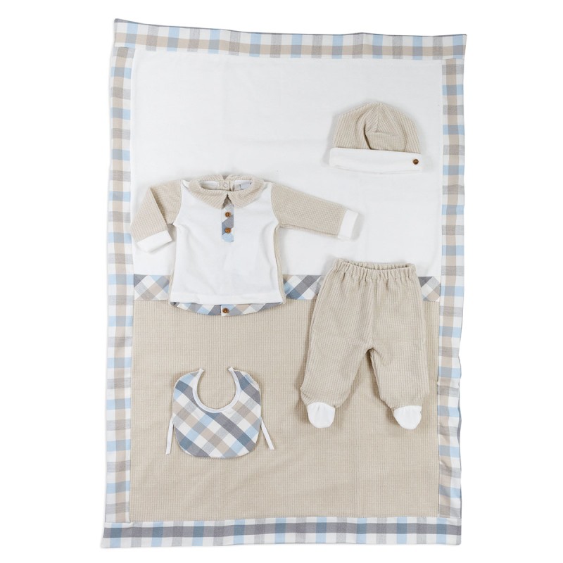 Set corredino prima uscita neonato ciniglia Klaiadi KLDK110KC