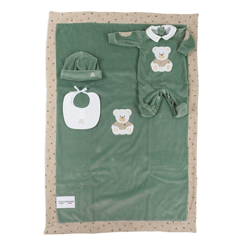 Newborn First Outfit Set in Chenille by Klaiadi KLDK116KC