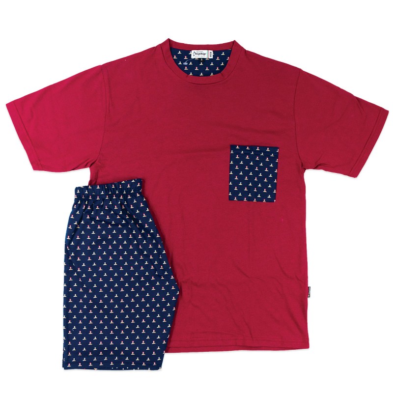 Round Neck short cotton pajamas Bip Bip 3118RS