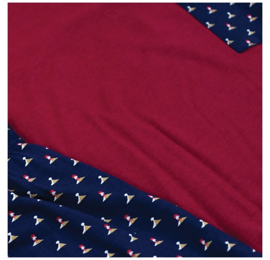 Round Neck short cotton pajamas Bip Bip 3118RS 2