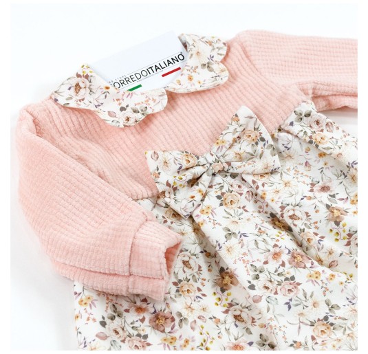 Two-piece outfit in textured chenille by Klaiadi K105VC 2