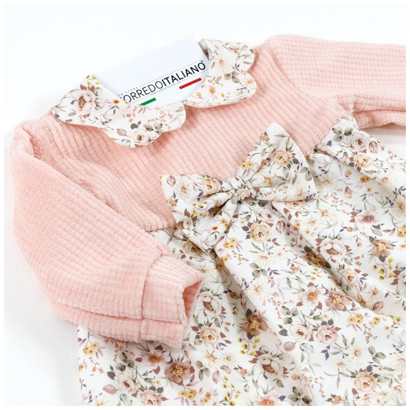 Vestina due pezzi in ciniglia operata Klaiadi K105VC Vestina due pezzi in ciniglia operata Klaiadi K105VC