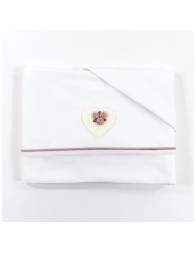 Chenille Layette Gift Set for Baby Girl by Teneri & Belli SET402