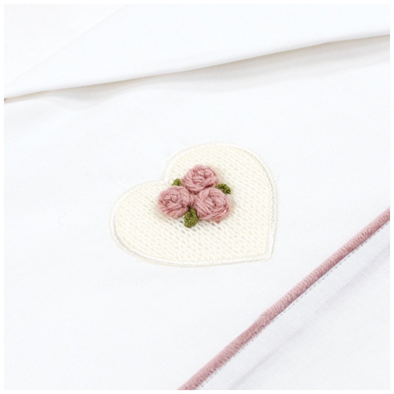 Cradle pram sheet set Teneri & Belli TL402 | Corredo Italiano Cradle pram sheet set Teneri & Belli TL402 | Corredo Italiano