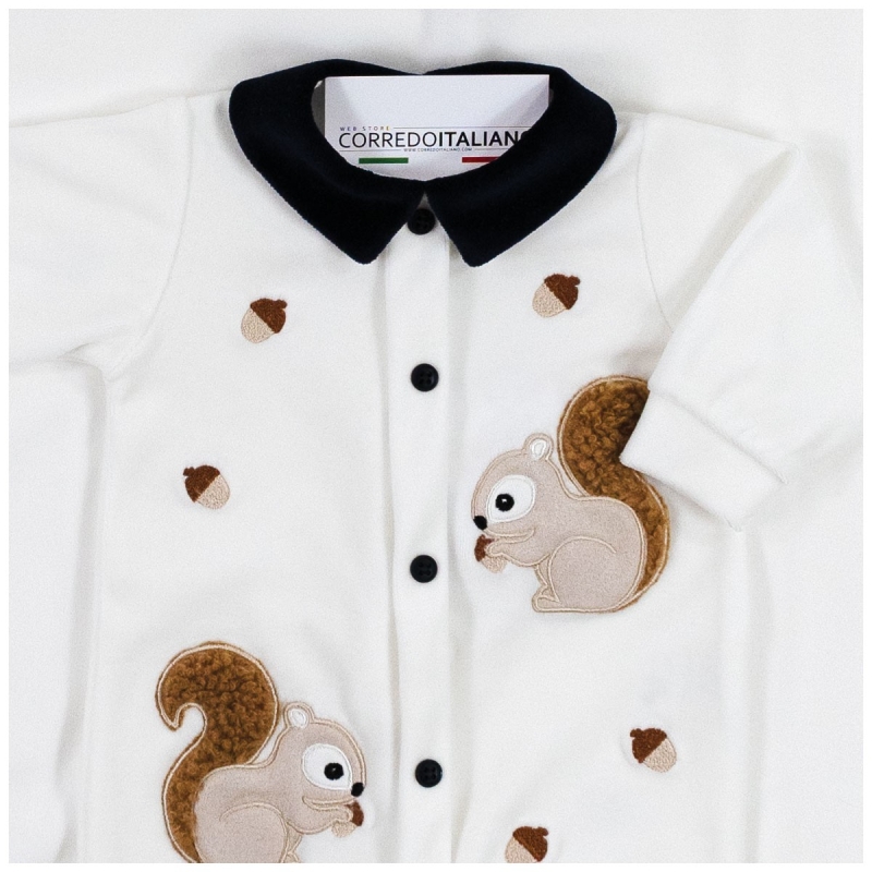 Chenille Layette Gift Set for Baby Boy by Teneri & Belli