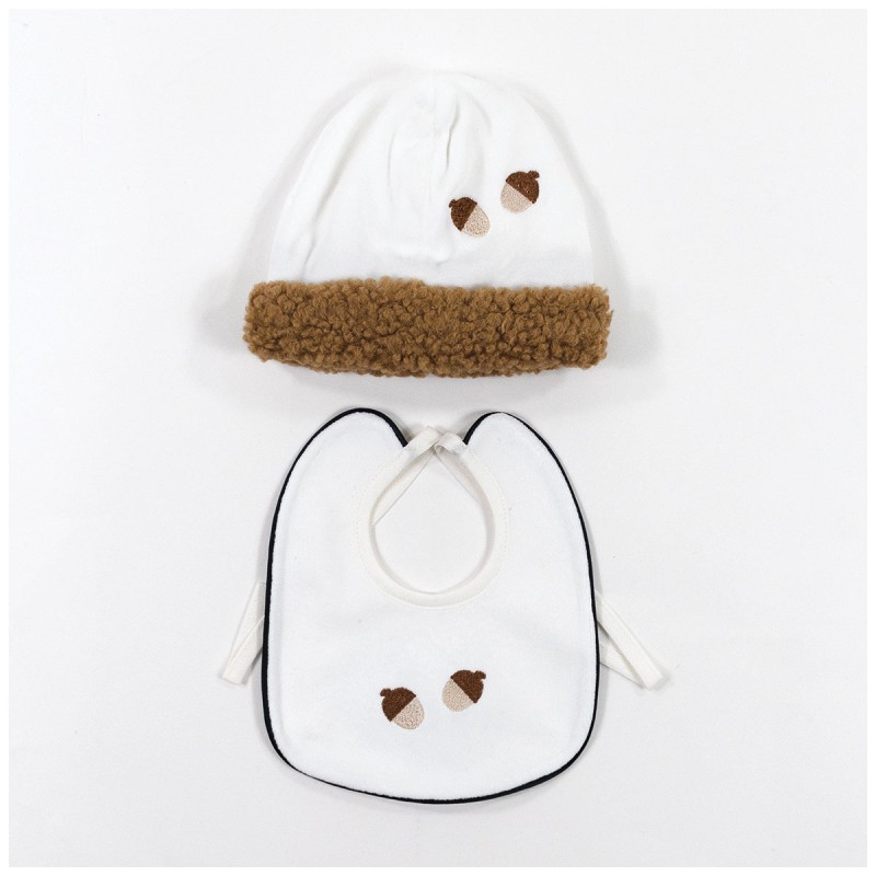 Velour Hat and Bib Set – Teneri & Belli TR405