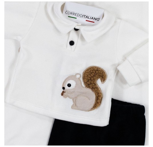 Chenille Layette Gift Set for Baby Boy by Teneri & Belli SET405/B 2