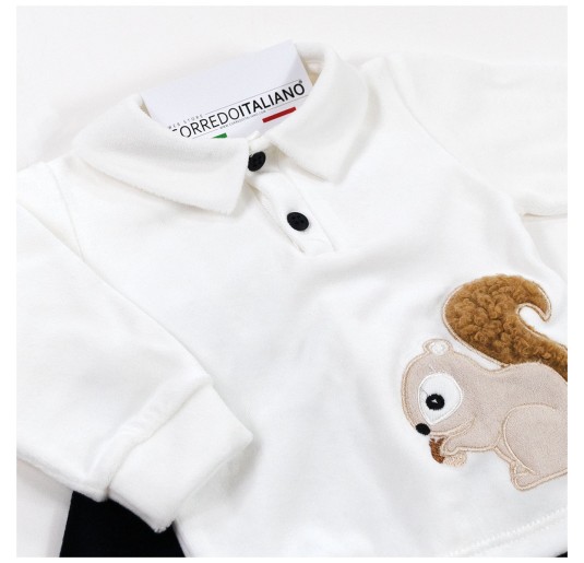 Velour Outfit with Squirrels – Teneri & Belli TS405 2