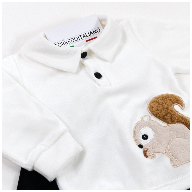 Velour Outfit with Squirrels – Teneri & Belli | Corredoitaliano.com