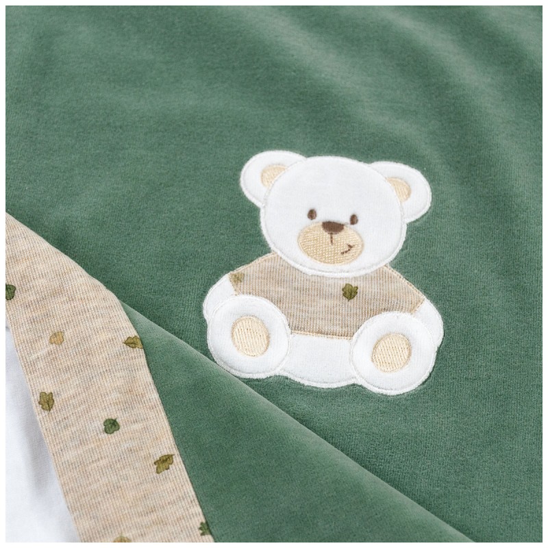 Copertina in ciniglia con orsetto... Copertina in ciniglia con orsetto...