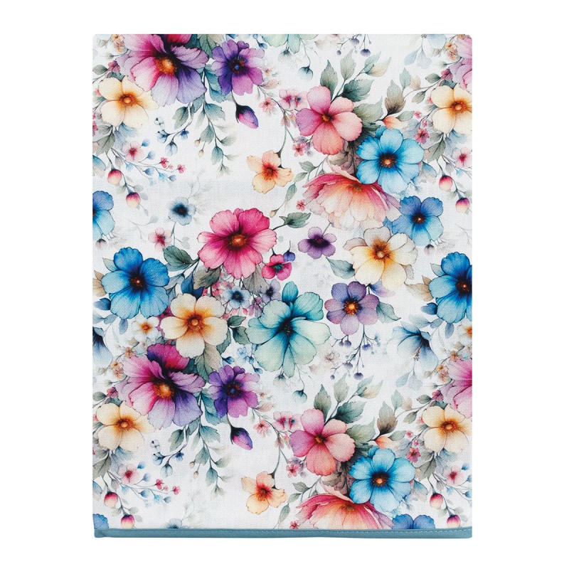 Multicolor Flowers – Pure Cotton Tablecloth by Corredo Italiano® – Various Sizes: