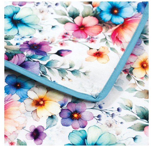 Fiori multicolor - tovaglia tavola in puro cotone di... 2