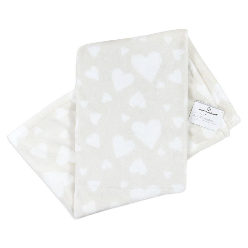 Soft Fleece Blanket for Cot Crib Nazareno Gabrielli - Cream