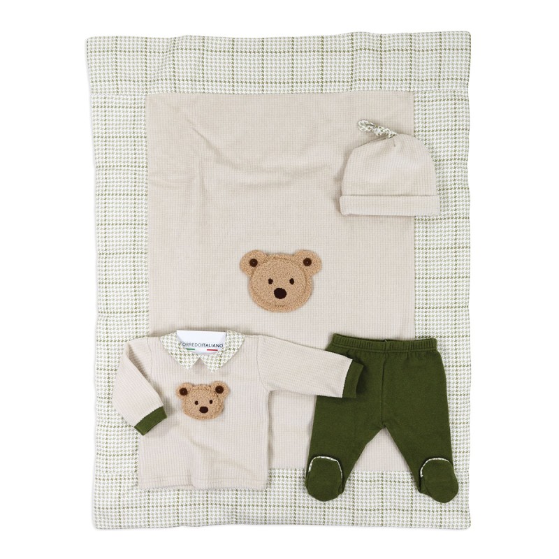 Newborn Boy First Outfit Set in Chenille – Le Chicche LCH7760A25