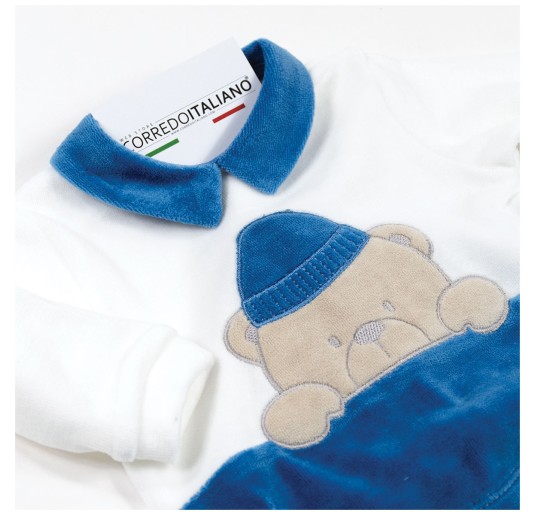 Tutina clinica 2 pezzi in ciniglia Les Jolies LJ3343BLT 2