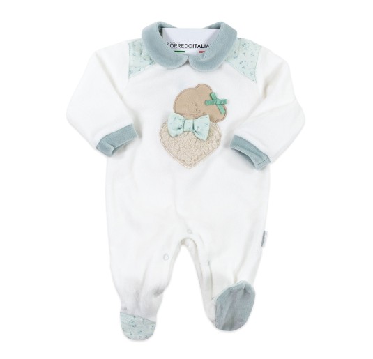 Tutina in ciniglia ricamata Les Jolies LJ24415VV