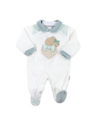 Tutina in ciniglia ricamata Les Jolies LJ24415VV